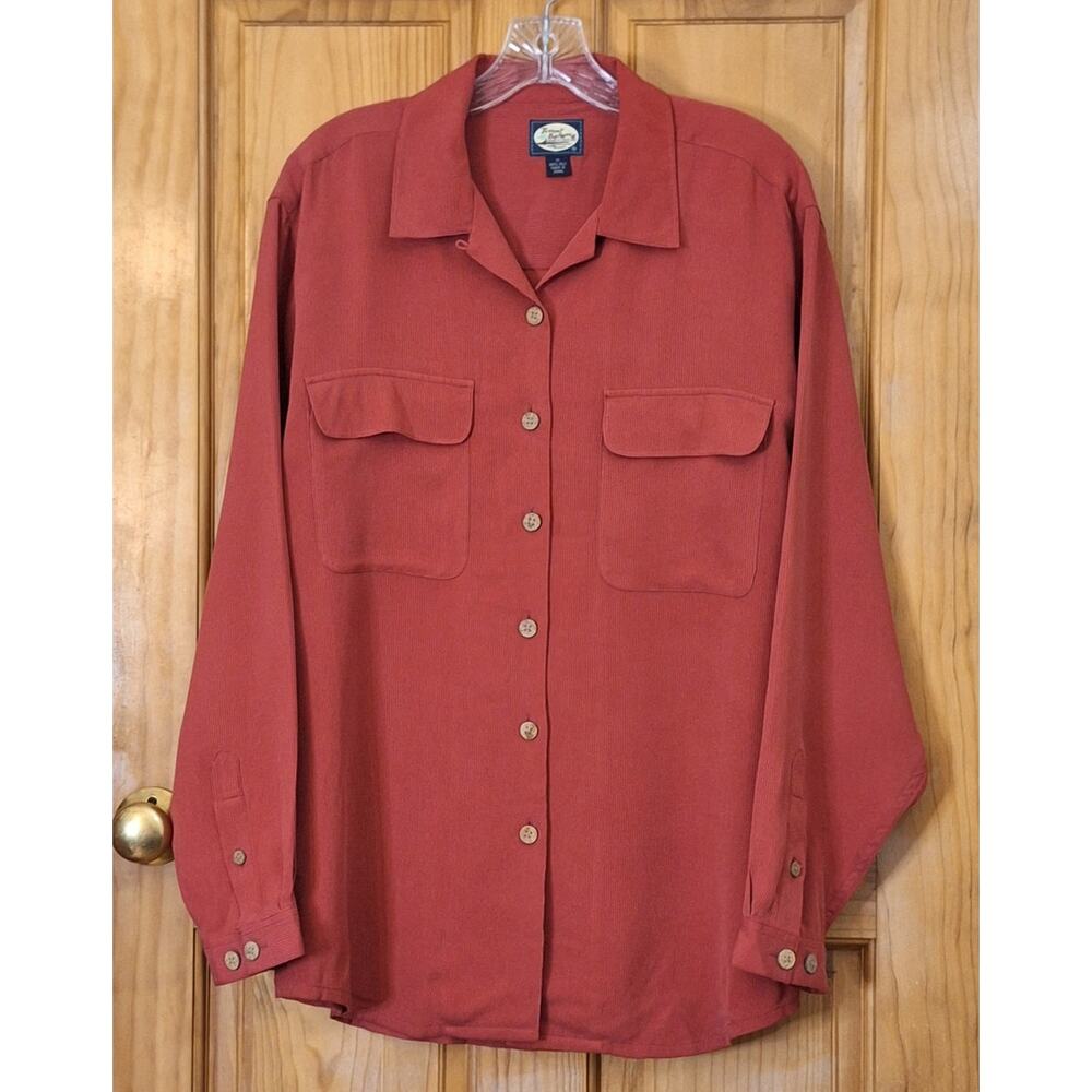 Women's Rust Button-Up Shirt